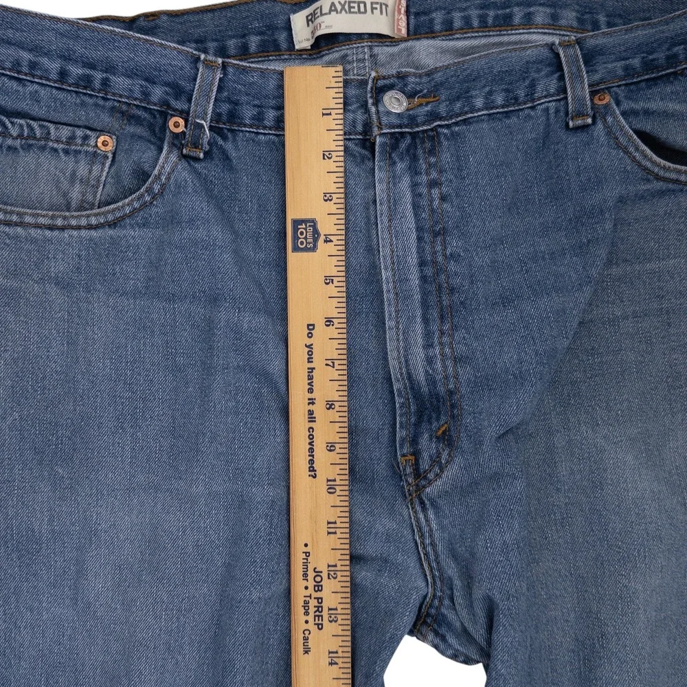 Levis 550 Relaxed Fit Jeans Men's‎ 42x30 Blue Stonewash Denim Red Tab Y2K 2008